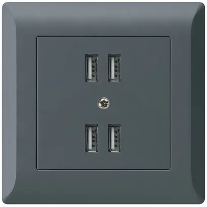 Presa INC 4×USB kallysto.line 2400mA antracite 