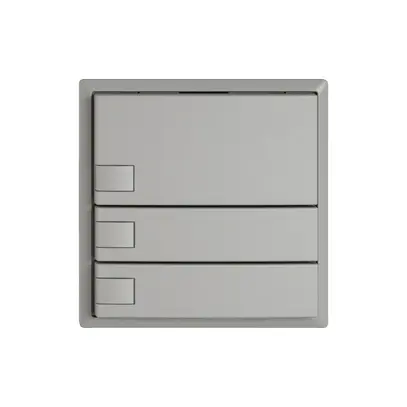 Poussoir KNX RGB EDIZIO.liv SNAPFIX® capteur temp.s.LED 3× comm.1T grc 