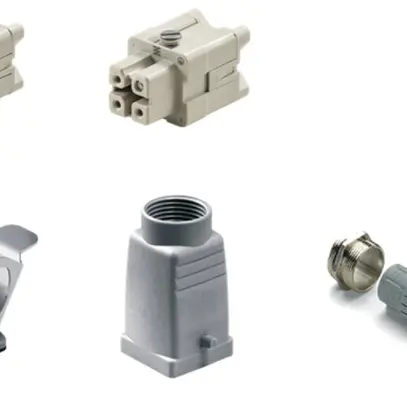 Kit Weidmüller HDC-HA grd.1 3L connessione a vite 400V 16A M20 
