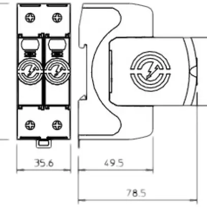 Scaricatore di sovratensione Bettermann V20+NPE, 1L, tipo 2, 280V 