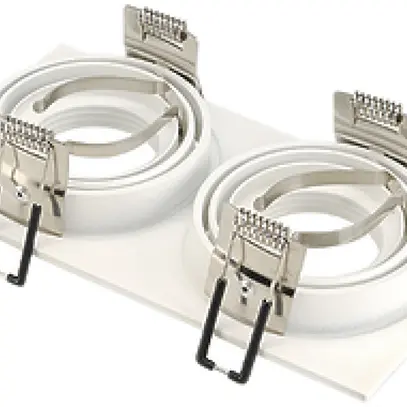 Downlight INC SLV NEW TRIA, 2×GU10 50W carré IP20 blanc mat 