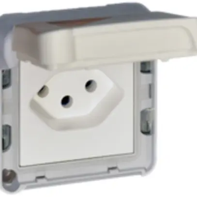 Prise PLEXO T13 blanc 