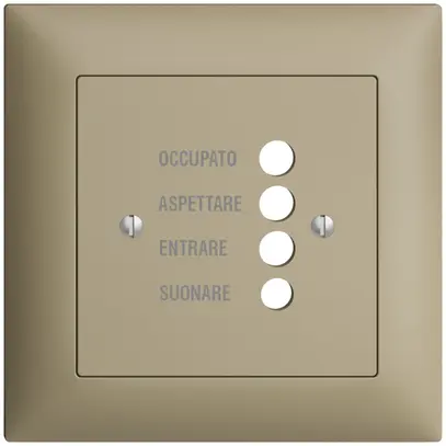 Kit frontal ENC EDIZIOdue sand 88×88 pour station de porte 1334.I 