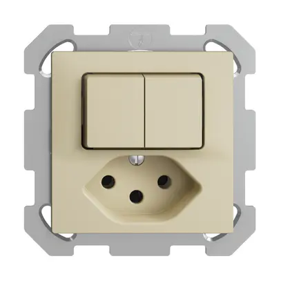 UP-Kombination 2×A-R/1P+T13 EDIZIOdue vanille 