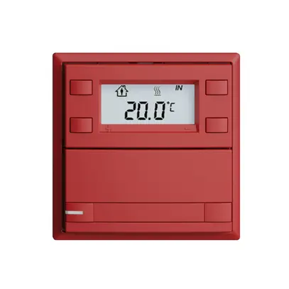 Poussoir RTH ENC KNX 1× EDIZIOdue F berry, avec pap.+LED RGB 
