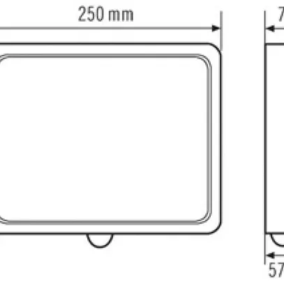 Applique LED ESYLUX ALVA avec senseur 621lm IP65, anthracite 