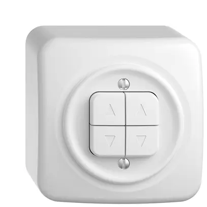 Pulsante per tapparella AP STANDARDdue bianco 2 canali 