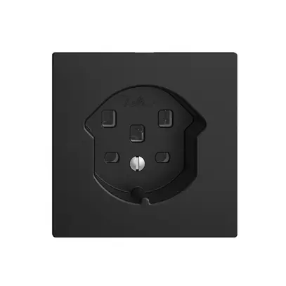 Presa EDIZIOdue T25 16A nero con morsetti innest. 