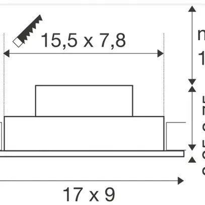 Spot LED INC SLV NEW TRIA 14W 640lm 930 38° VAR 170×90mm blanc 2×Spot 