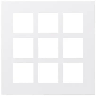 Intestazione INC Legrand Arteor 3×3, bianco 