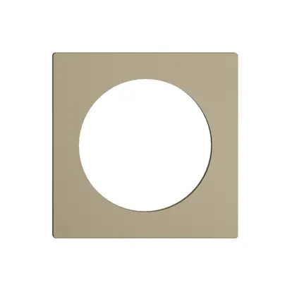 Frontplatte EDIZIOdue sand, mit Bohrung 43mm 