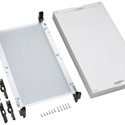 Kit Hager univers N 450×250mm p.télécommunication VDI plaque de montage perforée 