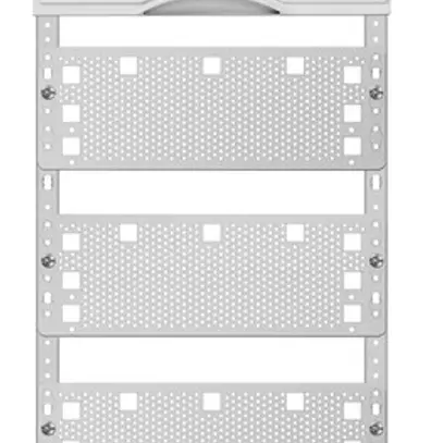 Panneau Media ABB, a.3 rangées DIN, hauteur pose 4, 8 rangées, p. distributeur 