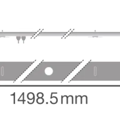 Insert capteur LEDVANCE TruSys® FLEX 8 pôles 1498.5mm blanc 