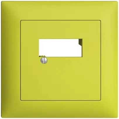 Kit frontale INC EDIZIOdue lemon 88×88mm 2×RJ45 