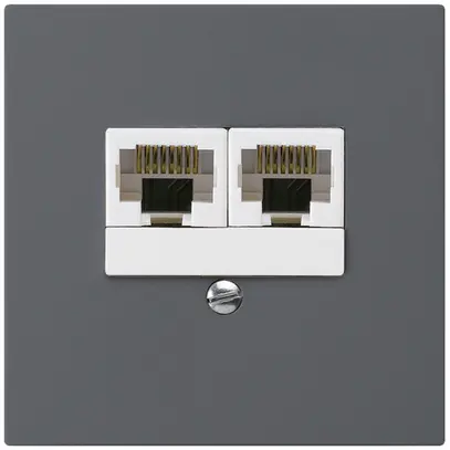 Scatola INC kallysto 2×RJ45u separato antracite 