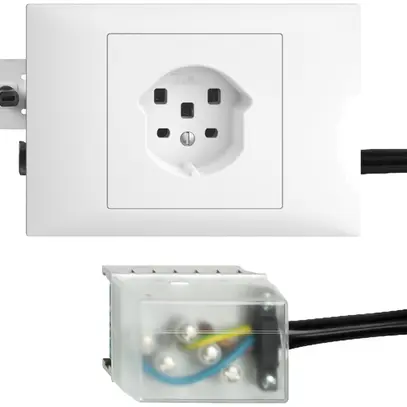 Presa INS EDIZIOdue T25 16A bianco 53mm per Ecobus power 