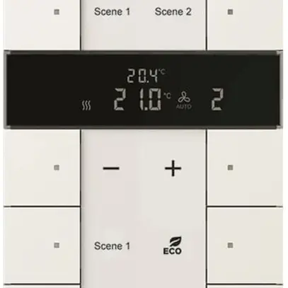 Contrôleur grand ABB-Tenton, 10 touches, blanc studio mat 