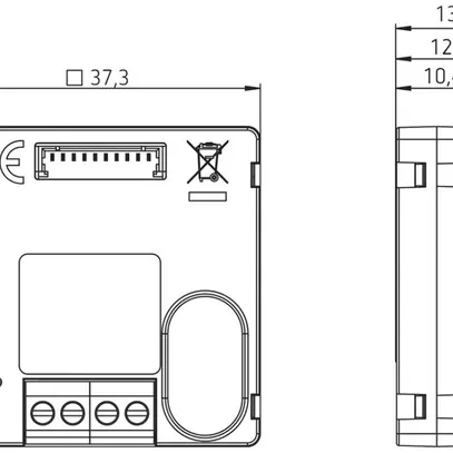 Interface pour poussoir INC Theben TA 4 S DALI-2, 4-canal + 2×AI 
