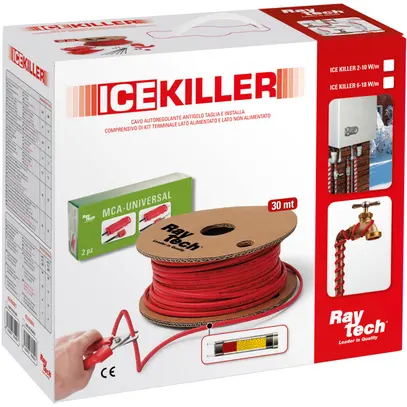 Kit câble chauffant Raytech 30m, 10W/m 10°C 