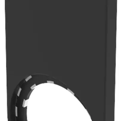 Porta-placchetta EAO45 nero per pl.27×27mm, a infilare 