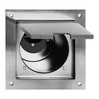 Presa INS FH T23 grd.II nero/ottone nichelato 