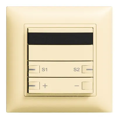 Poussoir ENC ZEP IR-dimm-scène 1c/2t station cen-sec.EDIZIOdue vanille 
