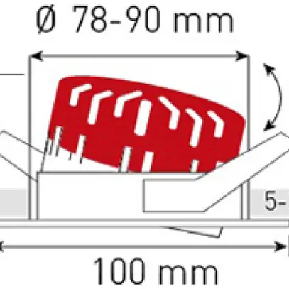 Spot LED INS MH SOLVO 8W 750lm 3000K IP44 MB REG DALI Ø100mm bianco 