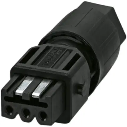 Buscheverbinder QUICKON QPD STAK 3LPE 1.5mm² Ø13mm mit Mutter schwarz 