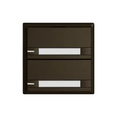 Pulsante KNX RGB EDIZIO.liv SNAPFIX® sensore temp.RGB-LED targ.2× com.2T ma 