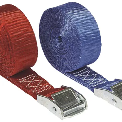 Courroie de sécurité Plica 3m avec serrure, 25mm, polypropylène bleu/rouge 4 pcs 