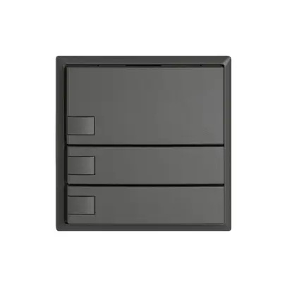 Pulsante KNX RGB EDIZIO.liv SNAPFIX® sensore temp.s.LED 3× com.1T grs 