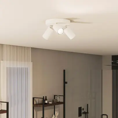 Spot Philips Idris GU10 3×5W IP44 222×196mm blanc 