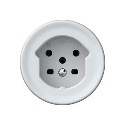 Presa origin 1×tipo 15 10A 230V 60×60mm bianco 