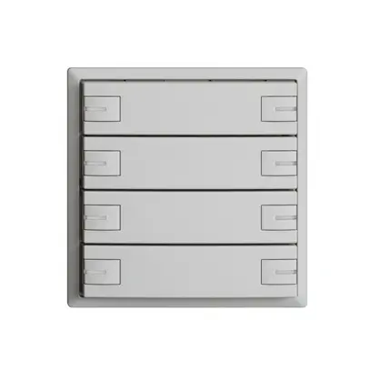 Poussoir KNX RGB EDUE, 250mW, a.LED RGB, 8×poussoir, comm.1×touche, grc 