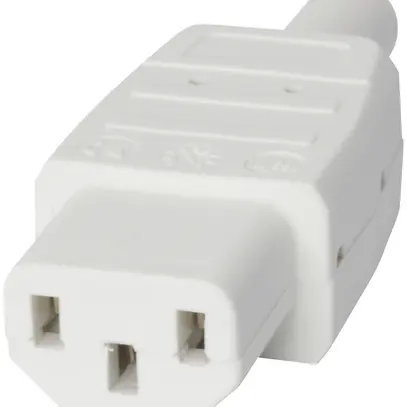 Presa d'apparecchi nero T113 C13 10A 250V 70°C bianco 