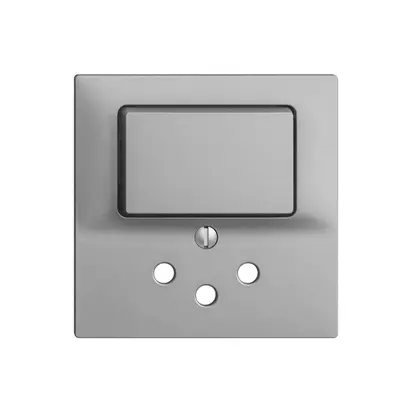 Kit frontal EDIZIOdue silver 60×60mm T12 