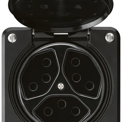 Presa INC robusto 3×tipo 13 nero per combinazione 