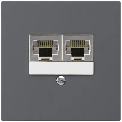 Scatola INC kallysto 2×RJ45s separato antracite 