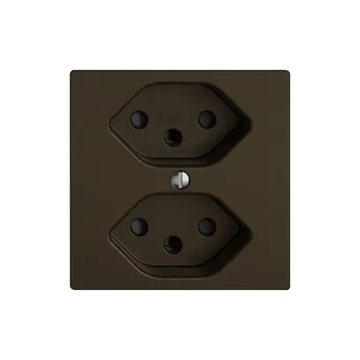 Prise EDIZIO.liv SNAPFIX® 2×T13 avec shutter br 