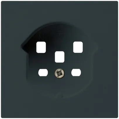 Plaque frontale kallysto T25 noir, 60×60mm pour prise T25 
