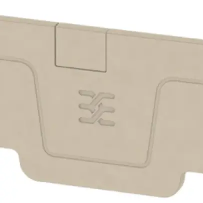 Piastra terminale Weidmüller serie A AEP 4C 2.5 75.55×2.1mm, beige 