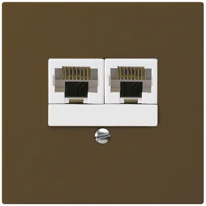 Scatola INC kallysto 2×RJ45u separato marrone 