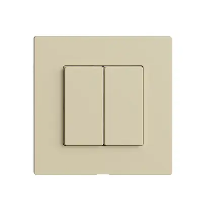 Station secondaire pour interrupteur 2c/2t WLAN Edue Wiser vanille 