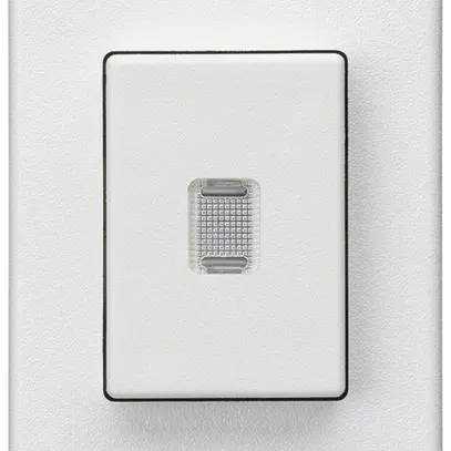 Interruttore a pulsante INS Hager FLF 10A/250V 3/2L illuminato bianco 