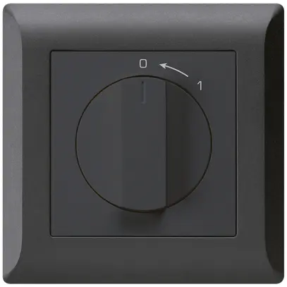 Contatto rotativo INC 0<1/1L nero kallysto.line con manopola 