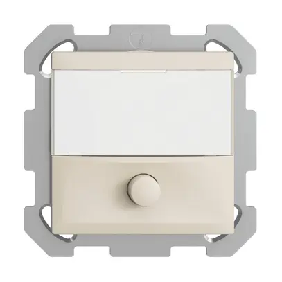 Poussoir ENC avec porte-étiquette EDIZIOdue crema 