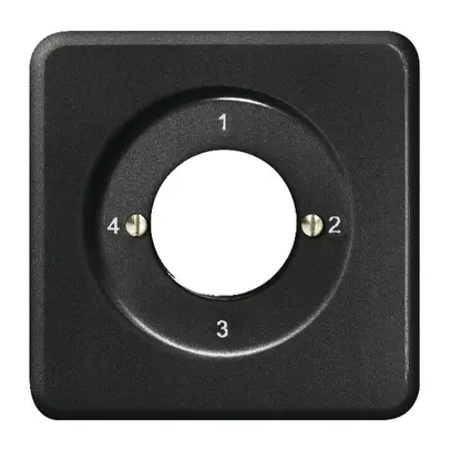 Kit frontale INC 4-1-2-3 nero per interr.rotativo a chiave 
