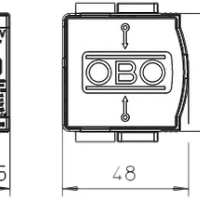 Parasurtension Bettermann partie sup.V20-C 0-500PV 