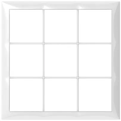 Telaio di copertura SIDUS 3×3 bianco lucido 